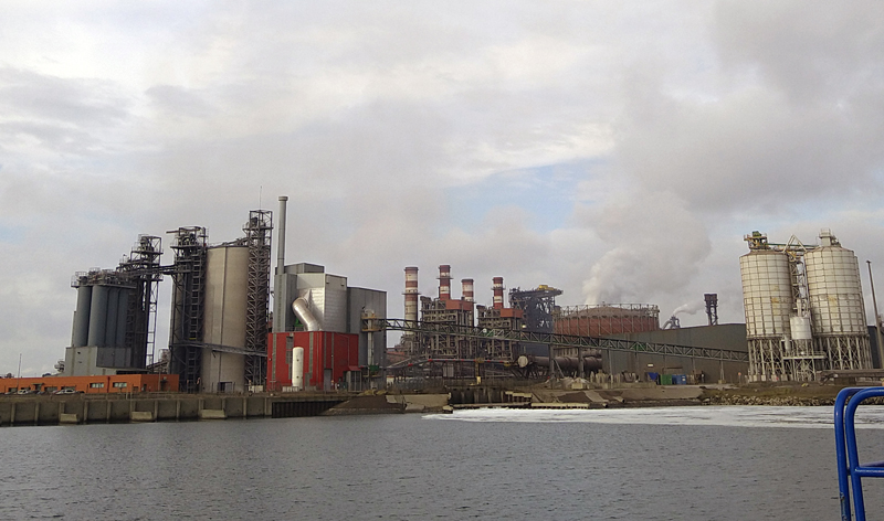 ArcelorMittal_vue-de-bateau, Dunkerque